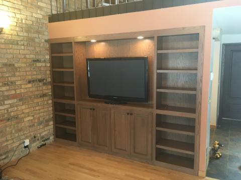 Built in entertainment center