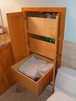 Maple Built-in Cabinet w/Pullouts #2