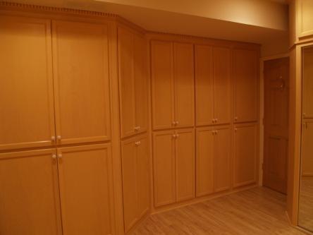 Birch Cabinets around Murphy Bed