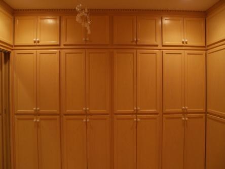 Birch Cabinets around Murphy Bed