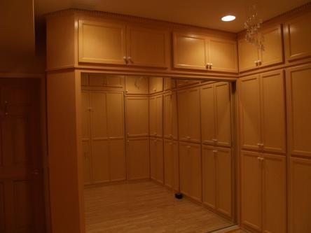 Birch Cabinets around Murphy Bed