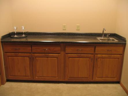 Oak Wet bar