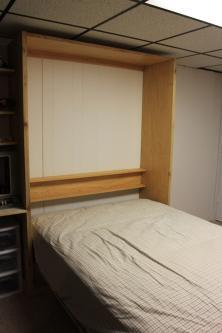Cedar Full Sized Murphy Bed Open